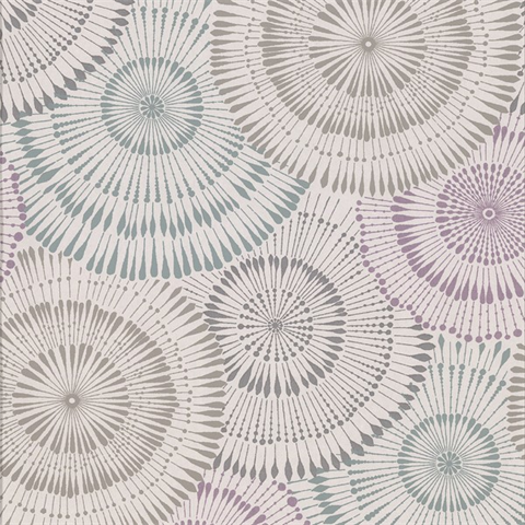 Howe Multicolor Medallions Wallpaper