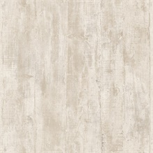 Huck Cream Weathered Vertical Wood Plank Wallpaper