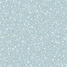 Hummelvik Blue Daisy Trail Wallpaper
