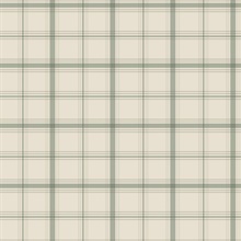 Hunter Green Plaid Wallpaper