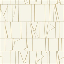 Huntington Gold Geometric Stripe Wallpaper
