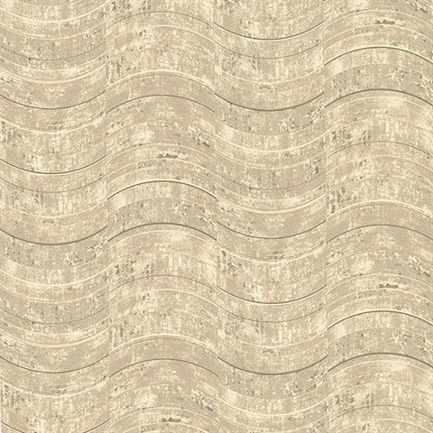 Hydra Taupe Geometric Wallpaper