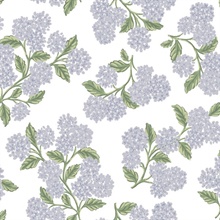 Hydrangea Lilac & White Peel & Stick Wallpaper