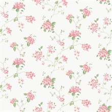Hydrangea Trail Pink Wallpaper