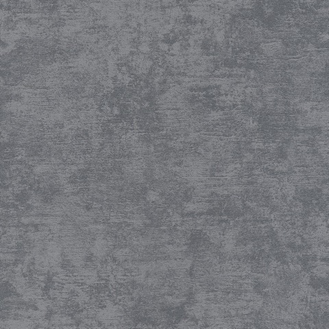 Ichika Dark Charcoal Grey Faux Plaster Wallpaper