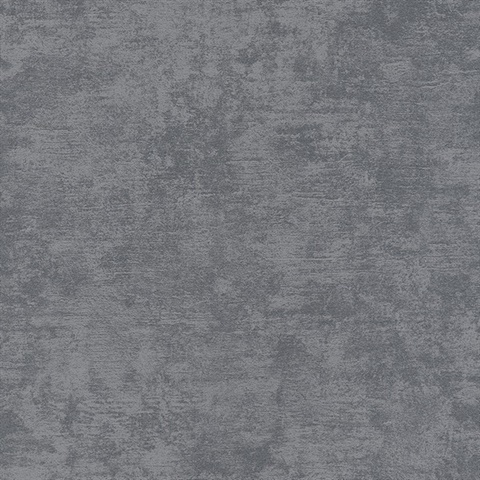 Ichika Dark Charcoal Grey Faux Plaster Wallpaper