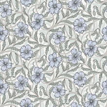 2948-28027 | Imogen Light Blue Floral Wallpaper