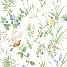 Imperial Garden Green Botanical Wallpaper