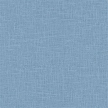 Indie Faux Textured Linen Blue Wallpaper