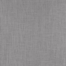 Indie Faux Textured Linen Charcoal Grey Wallpaper