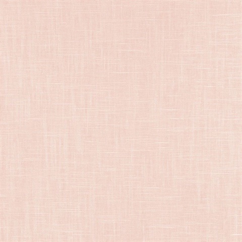 Indie Faux Textured Linen Light Pink Wallpaper