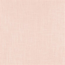 Indie Faux Textured Linen Light Pink Wallpaper
