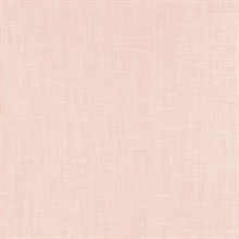 Indie Faux Textured Linen Light Pink Wallpaper