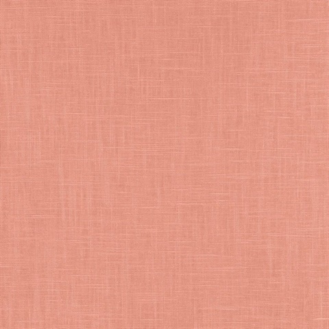 Indie Faux Textured Linen Pink Wallpaper