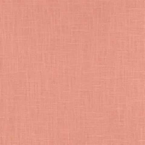 Indie Faux Textured Linen Pink Wallpaper