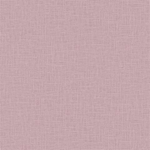 Indie Faux Textured Linen Purple Wallpaper