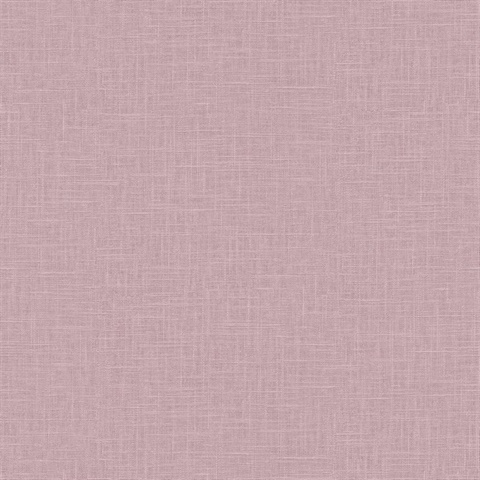 Indie Faux Textured Linen Purple Wallpaper
