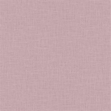 Indie Faux Textured Linen Purple Wallpaper