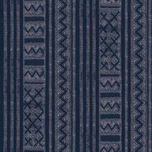 Indigo Kotobi Trical Textile Wallpaper