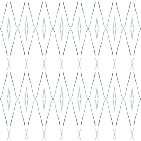 Indigo Pearlescent Painterly Trellis Faux Grasscloth Wallpaper