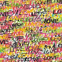 Indio Chartreuse Love Scribble Wallpaper