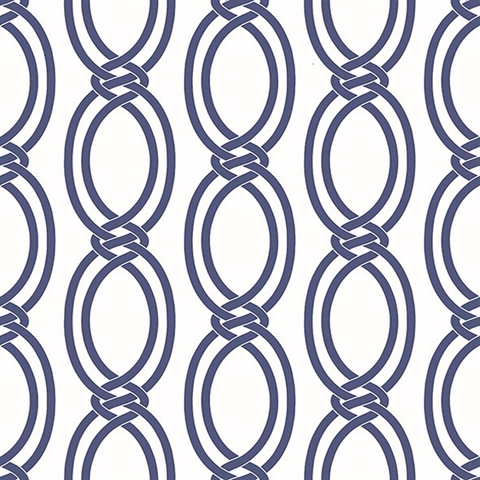 Infinity Indigo Geometric Stripe