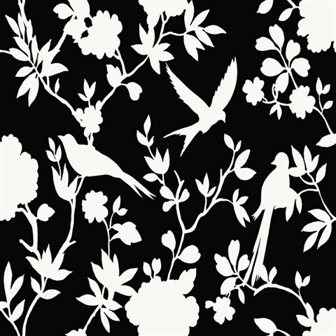 Inkwell Kauai Bird Toile Wallpaper