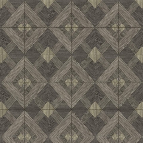 Inlay Chestnut Commercial Wallpaper