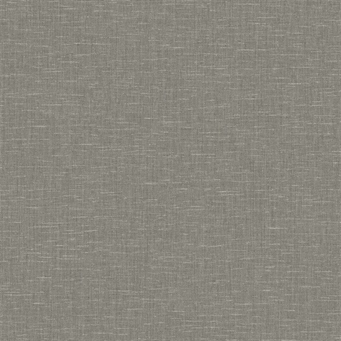 Inlay Linen Heather Grey Commercial Wallpaper