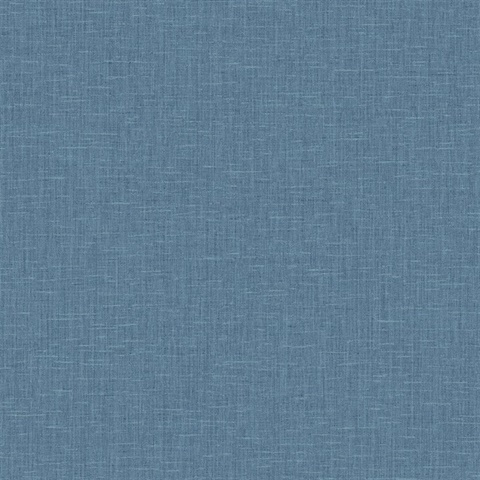 Inlay Linen Indigo Commercial Wallpaper