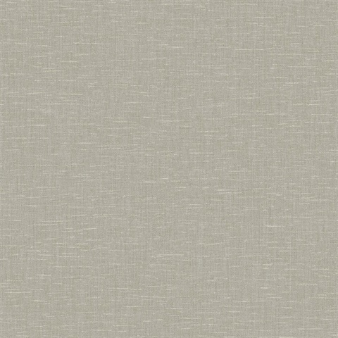 Inlay Linen Shale Commercial Wallpaper