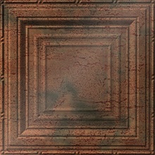 Inside Angles Ceiling Panels Aged Copper