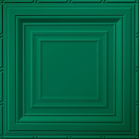 Inside Angles Ceiling Panels Metallic Green