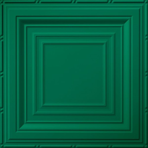 Inside Angles Ceiling Panels Metallic Green