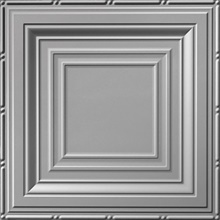 Inside Angles Ceiling Panels Metallic Silver