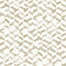 Instep Champagne &amp; Gold Abstract Geometric Wallpaper