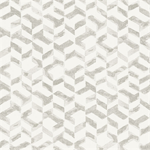 Instep Pewter Abstract Geometric Wallpaper