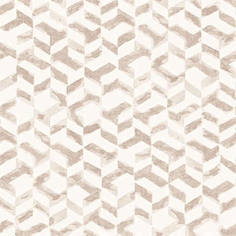 Instep Rose Gold Abstract Geometric Wallpaper