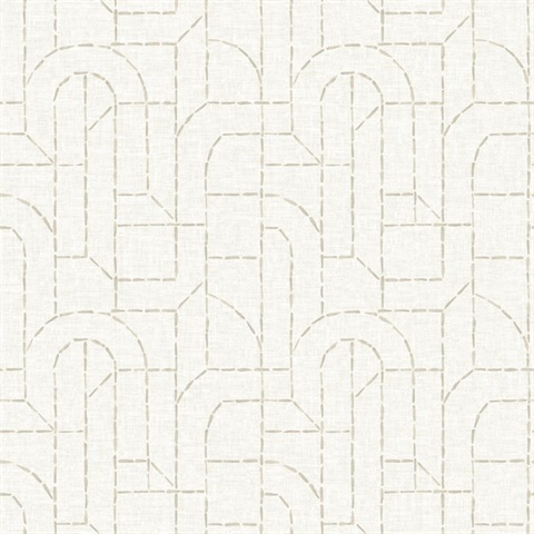 Integrity Dove Arched Outlines Textured Wallpaper