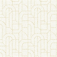 Integrity Yellow Arched Outlines Textured Wallpaper