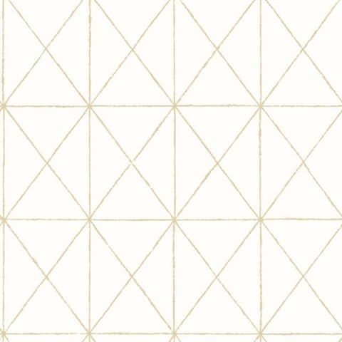 Intersection Gold Geometric Wallpaper