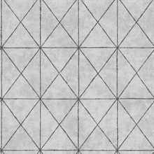 Intersection Silver Geometric Wallpaper