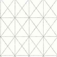Intersection White Geometric Wallpaper