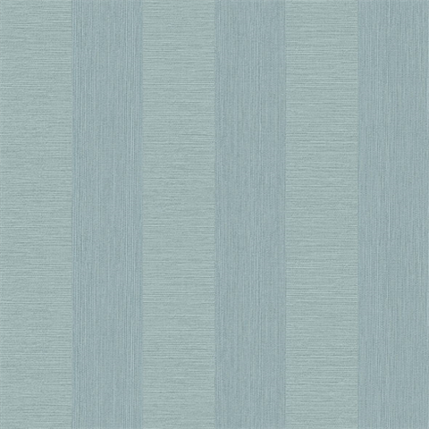 Intrepid Aqua Faux Grasscloth Vertical Stripe Wallpaper