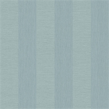 Intrepid Aqua Faux Grasscloth Vertical Stripe Wallpaper