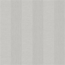 Intrepid Light Grey Faux Grasscloth Vertical Stripe Wallpaper