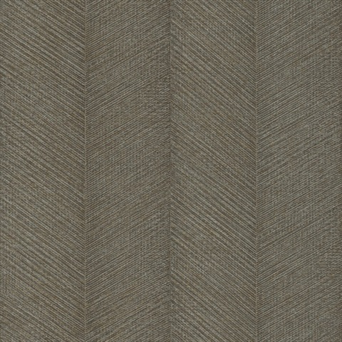 Ione Evergreen Textured Chevron Wallpaper
