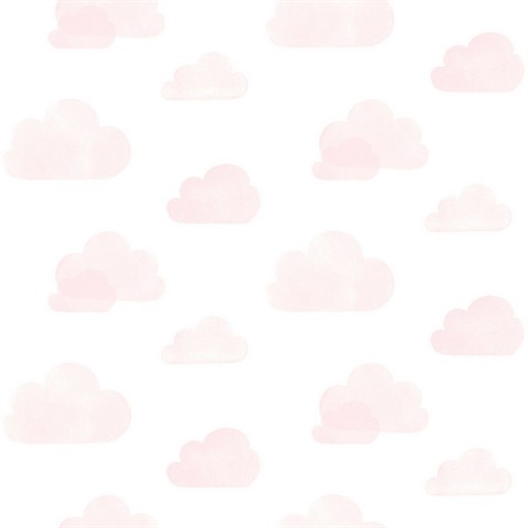 Irie Pink Watercolor Clouds Wallpaper
