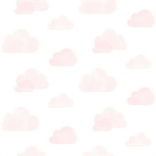 Irie Pink Watercolor Clouds Wallpaper