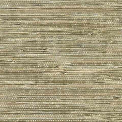 Iriga Platinum Silver Grasscloth Wallpaper